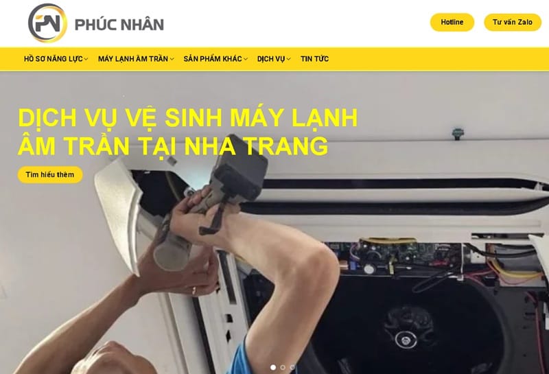 Trang chủ Website Điều Hòa Phúc Nhân